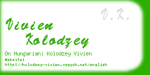 vivien kolodzey business card